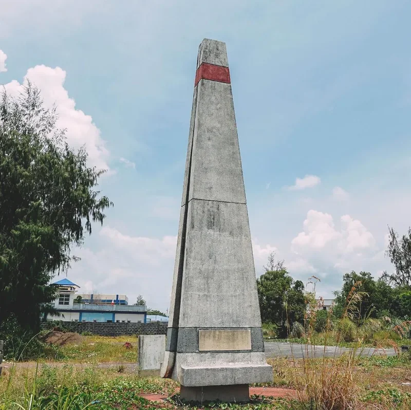 The Albay Gulf Landing Monument commemorating the 1945 Allied landing at Legazpi.