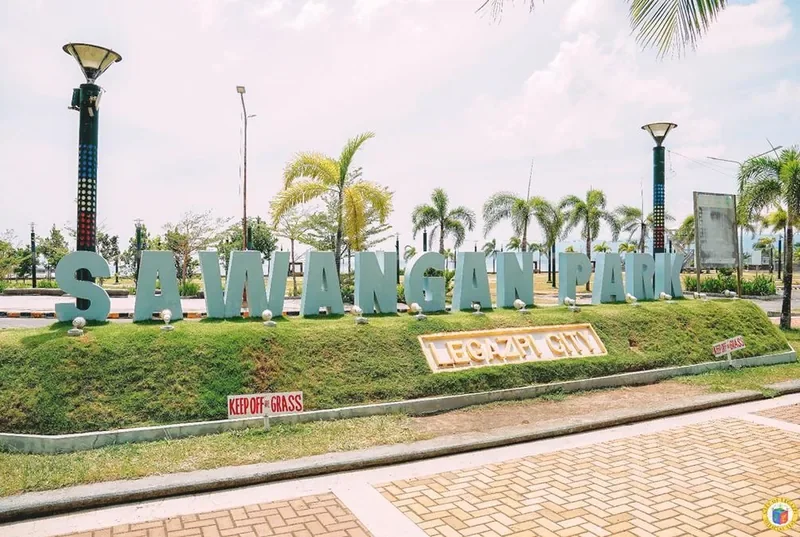 Sawangan Park, a seaside park on the Albay Gulf shore in Legazpi City.